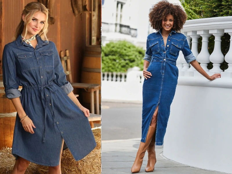 denim dress clothes