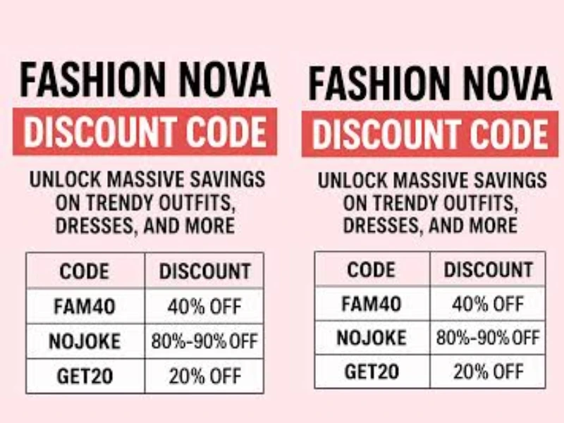 Fashion Nova Discount Code 2025