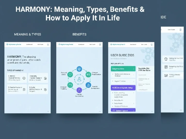 Harmony: Meaning, Types, Benefits & How to Apply It in Life